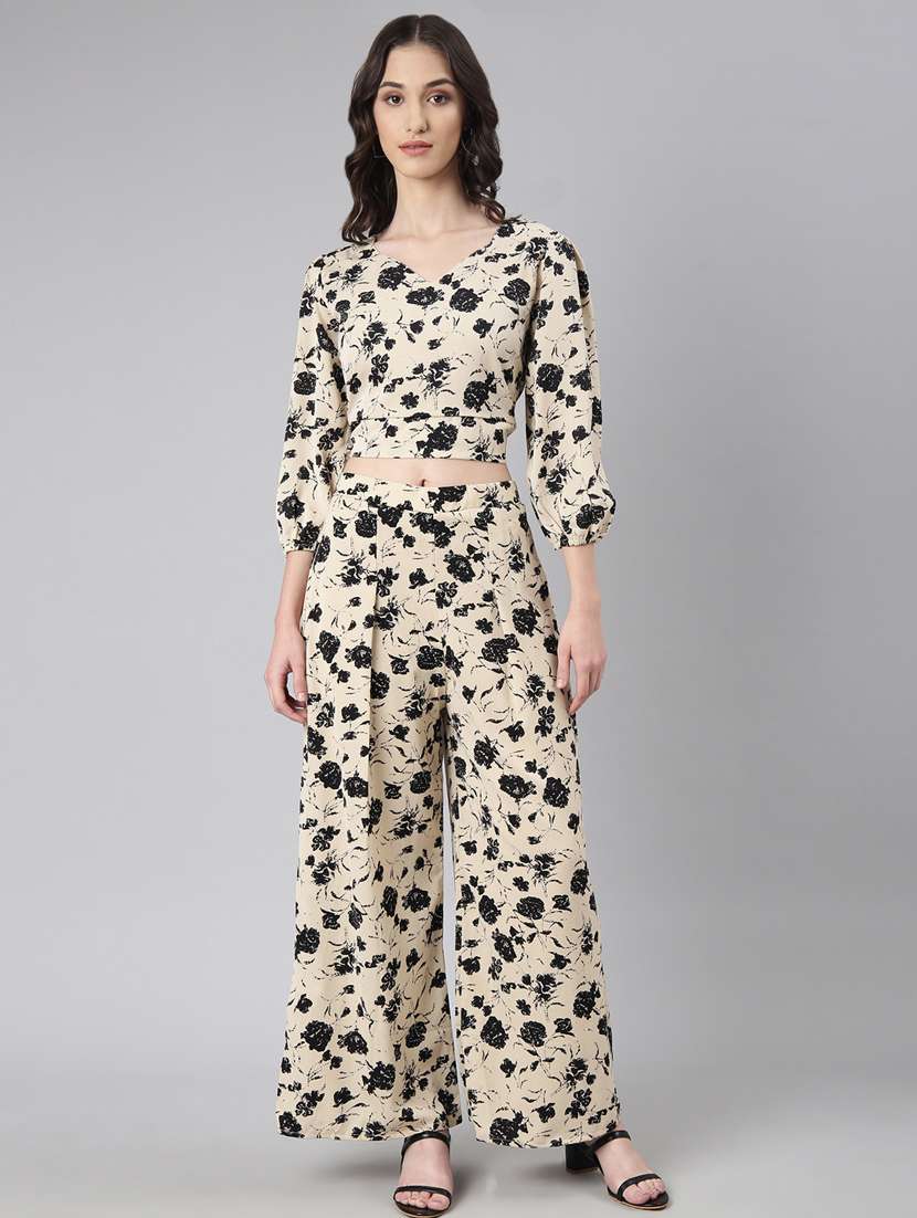 women printed co-ord set