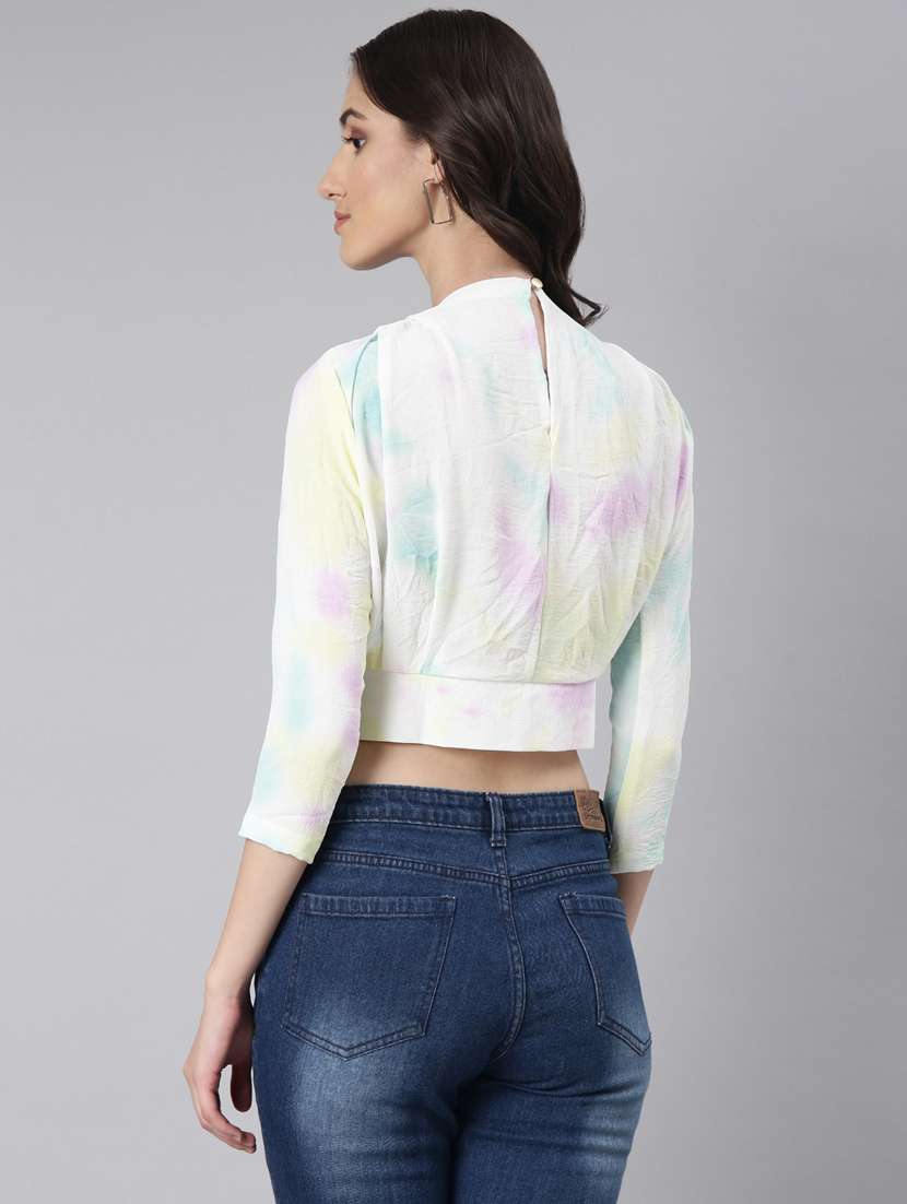 tie & dye blouson top - 20383021 -  Standard Image - 2