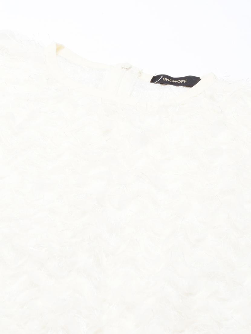 women white crew neck crop top - 20383111 - Standard Image - 7