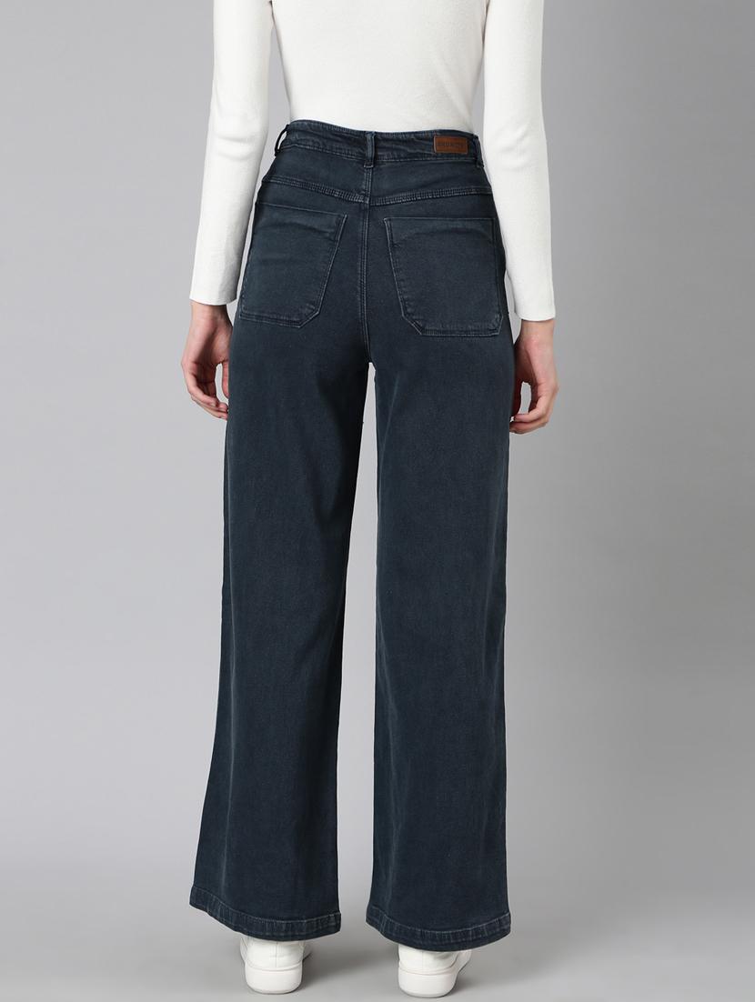 women's plain straight fit jeans - 20383154 - Standard Image - 2
