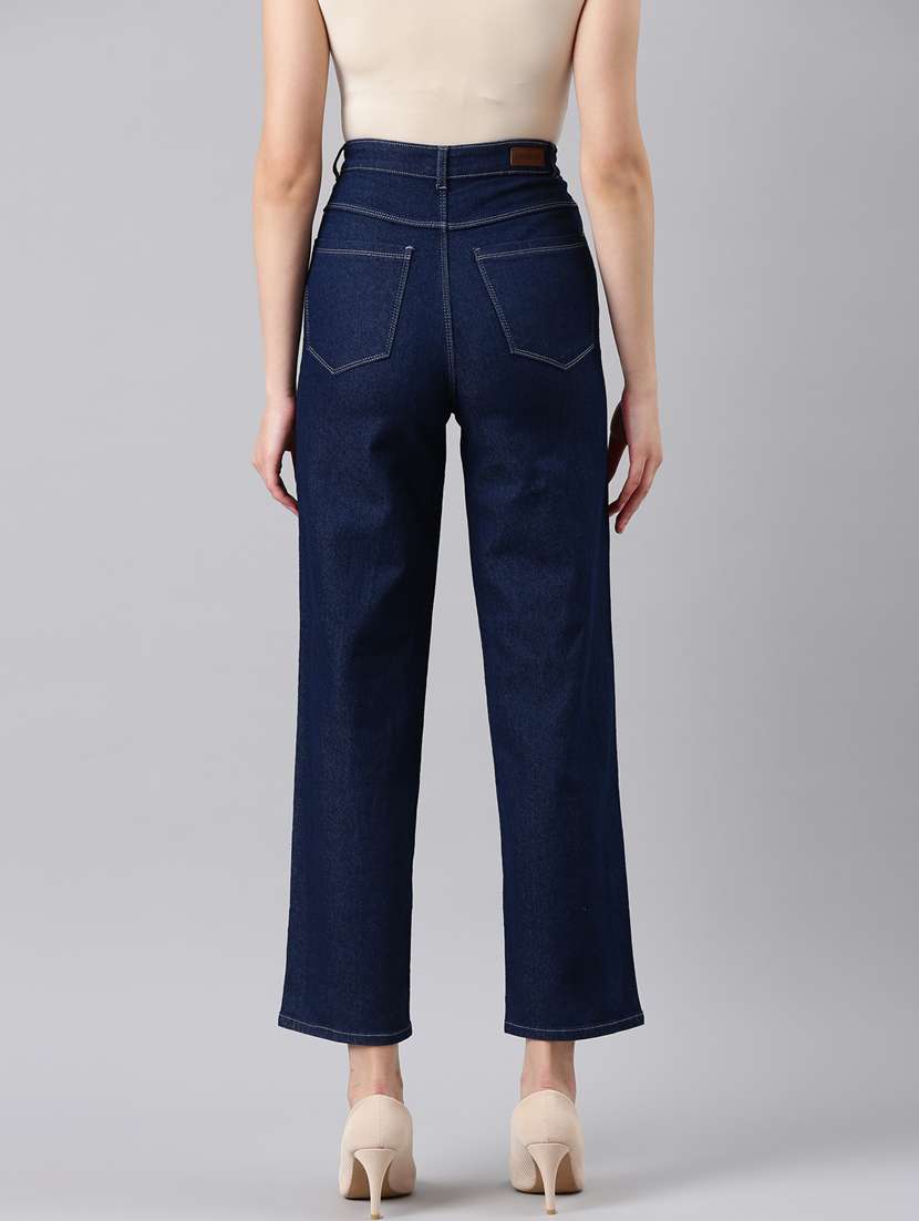 women's plain straight fit jeans - 20383157 -  Standard Image - 2