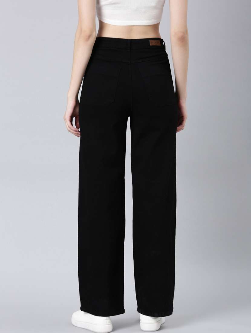 women's plain straight fit jeans - 20383161 -  Standard Image - 2