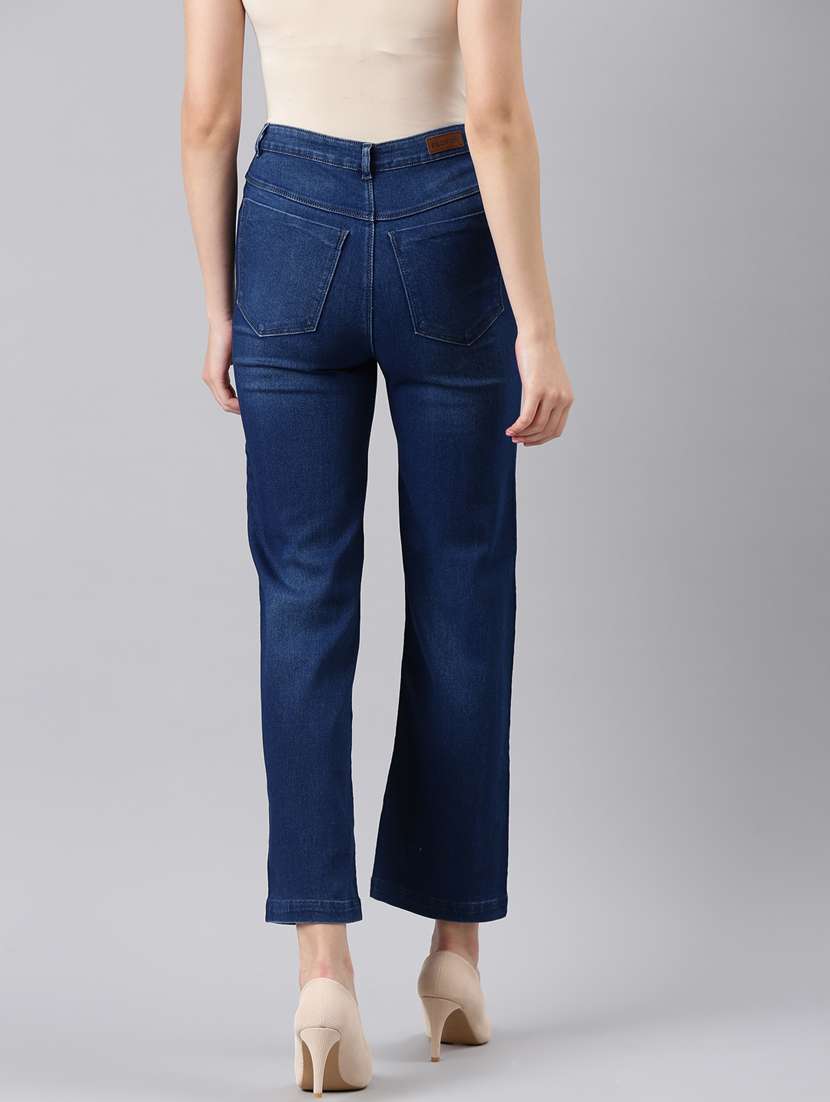 women's plain straight fit jeans - 20383167 -  Standard Image - 2