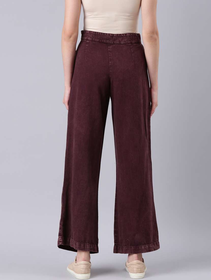 women's plain wide leg jeans - 20383200 -  Standard Image - 2