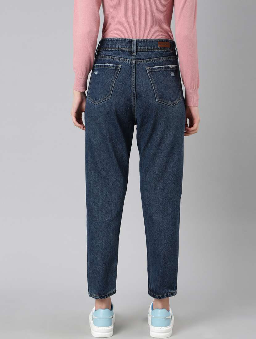 women's distress mom fit jeans - 20383209 -  Standard Image - 2