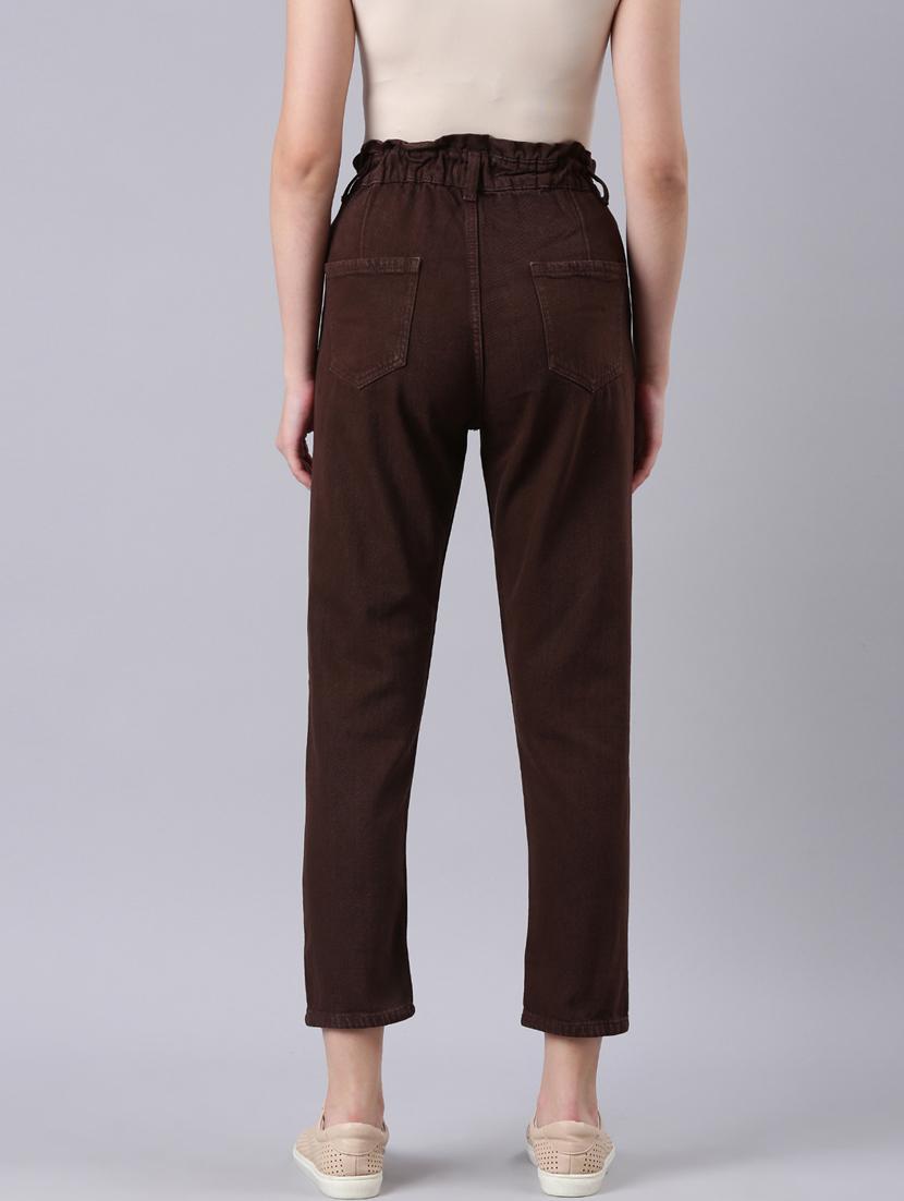 women's plain slouchy jeans - 20383216 - Standard Image - 2
