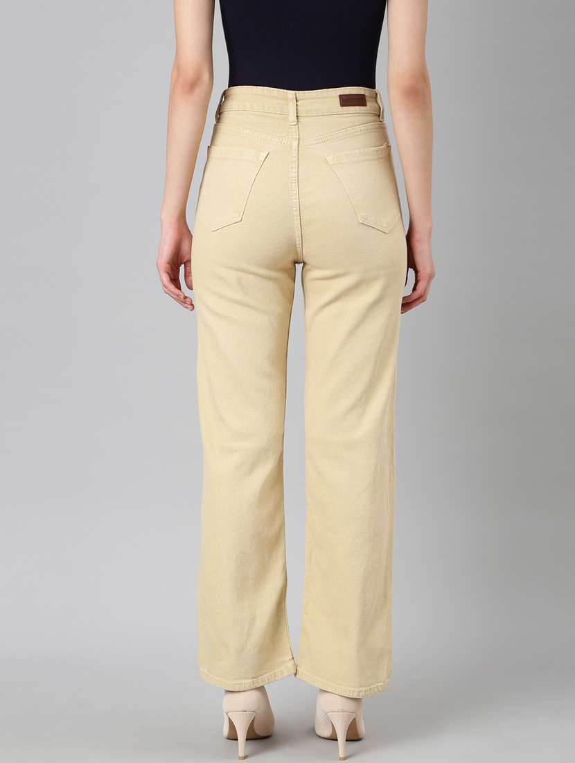 women's plain straight fit jeans - 20383220 -  Standard Image - 2