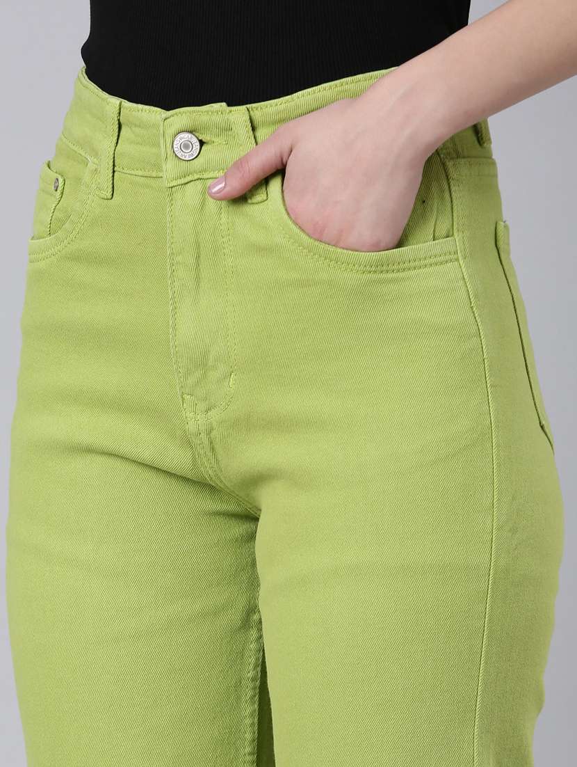 women's plain straight fit jeans - 20383222 -  Standard Image - 7