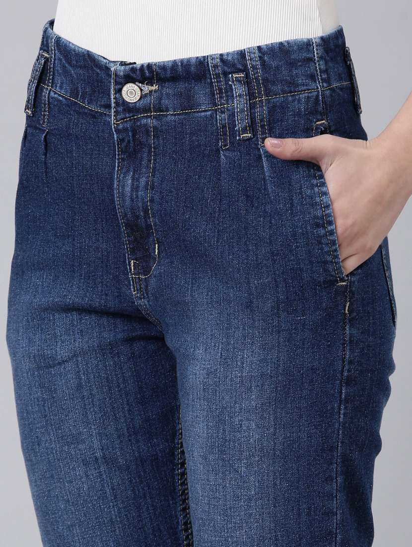 women's plain mom fit jeans - 20383225 - Standard Image - 7