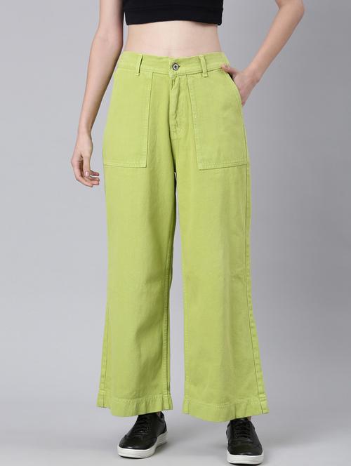 women's plain wide leg jeans - 20383228 -  Standard Image - 0