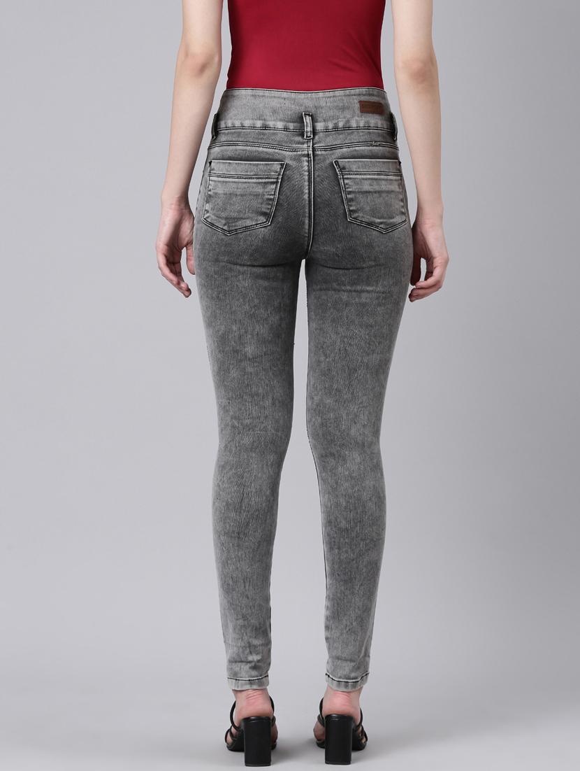women's plain slim fit jeans - 20383243 - Standard Image - 2