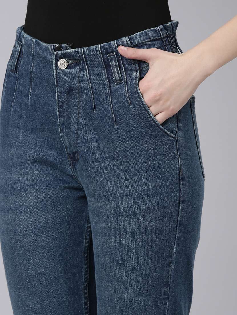 women mid rise denim jeans - 20383253 - Standard Image - 7