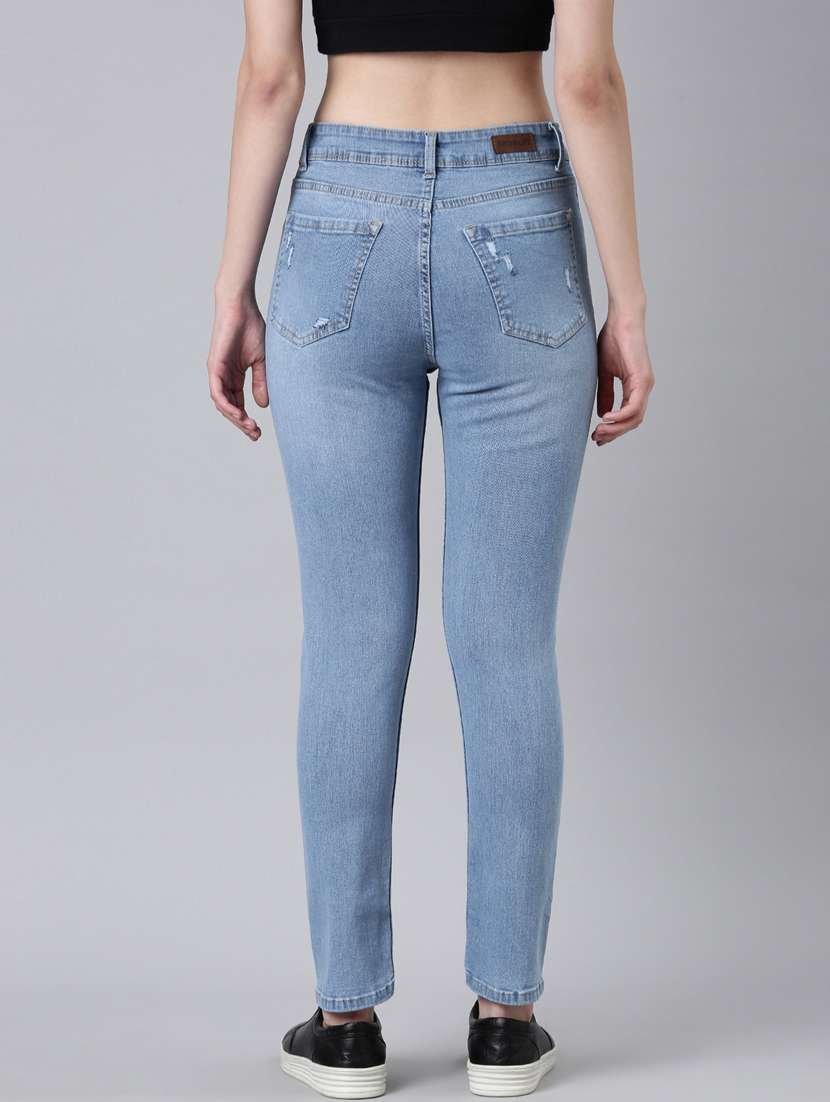 women's distress slim fit jeans - 20383256 -  Standard Image - 2