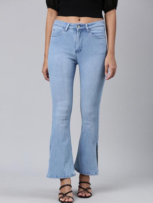 women's plain bootcut jeans - 20383260 - Standard Image - 0