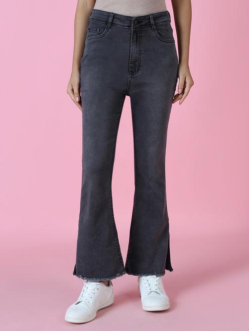 women's plain bootcut jeans - 20383261 - Standard Image - 0