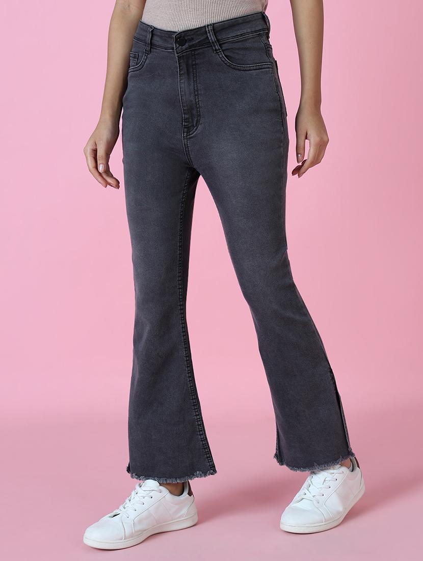 women's plain bootcut jeans - 20383261 - Standard Image - 2