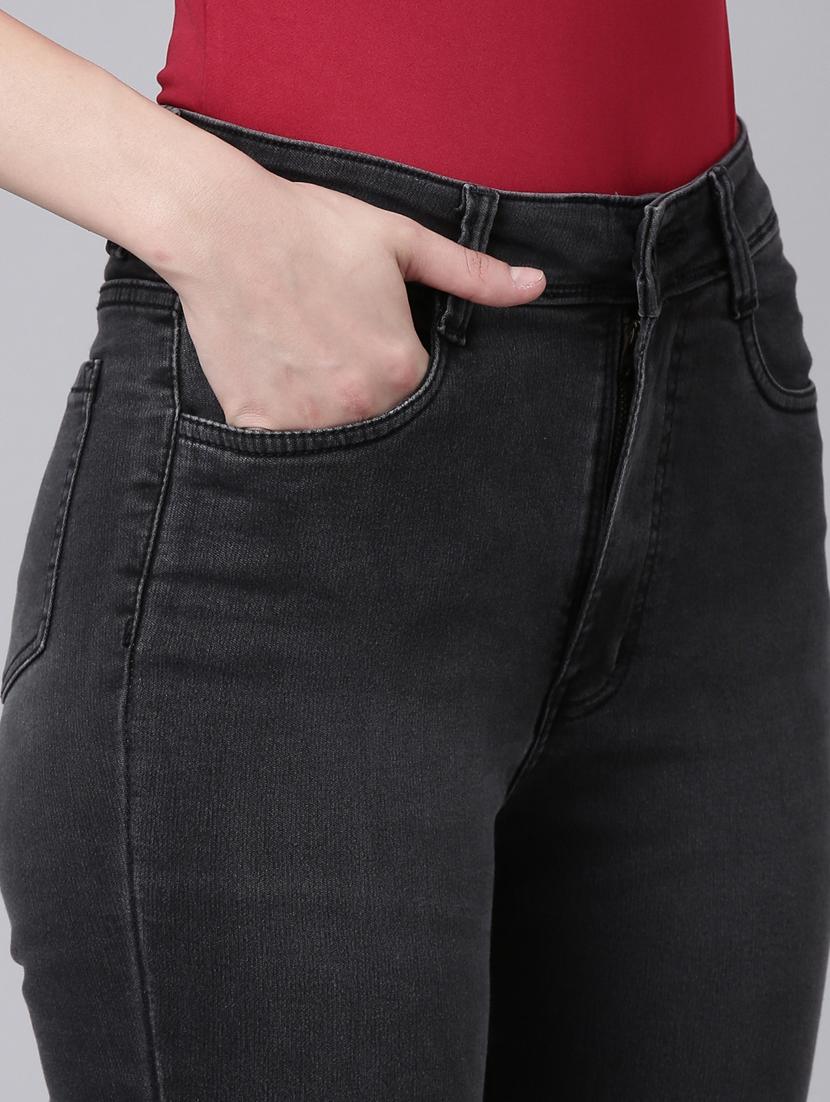 women's plain bootcut jeans - 20383262 - Standard Image - 7