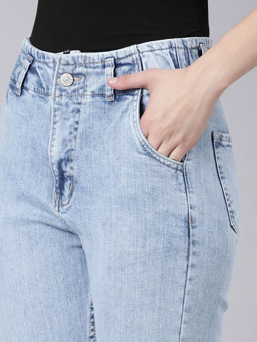 women's plain skinny fit jeans - 20383279 -  Standard Image - 7