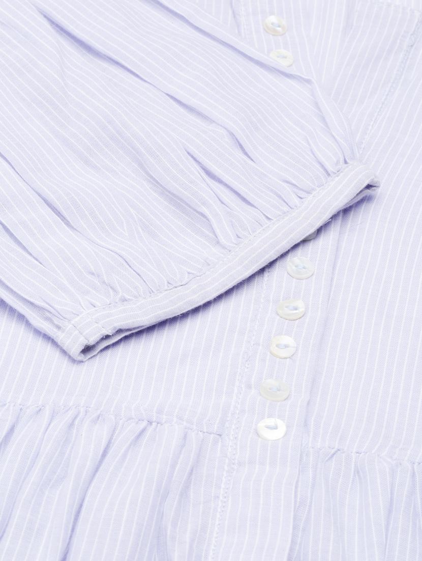 women lavender striped tiered dress - 20383302 - Standard Image - 7