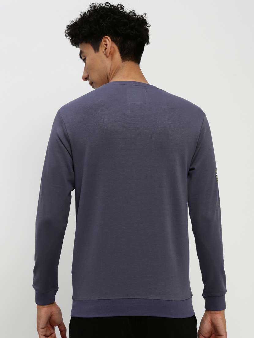 mens front print sweatshirt - 20383855 - Standard Image - 2