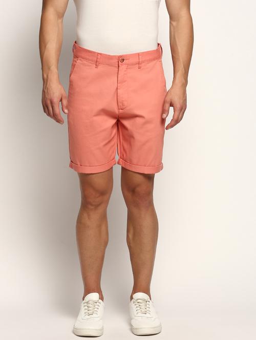 men solid mid rise chinos bermuda shorts - 20383889 - Standard Image - 0