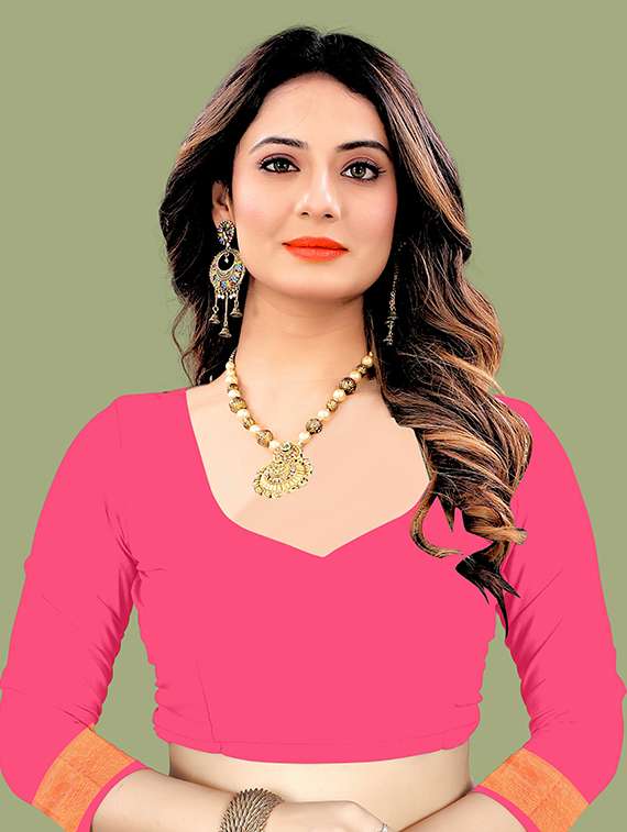 women's bordered mustard colored saree with blouse - 20384042 -  Standard Image - 2