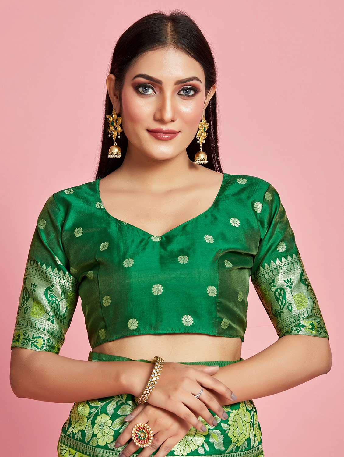 women's banarasi saree with blouse - 20384156 -  Standard Image - 2