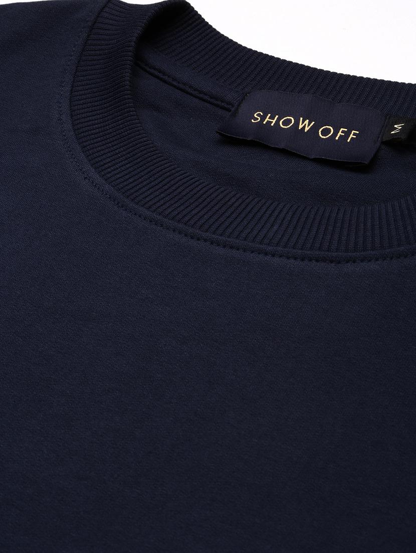 men navy blue solid cotton blend co-ord set - 20384306 - Standard Image - 7