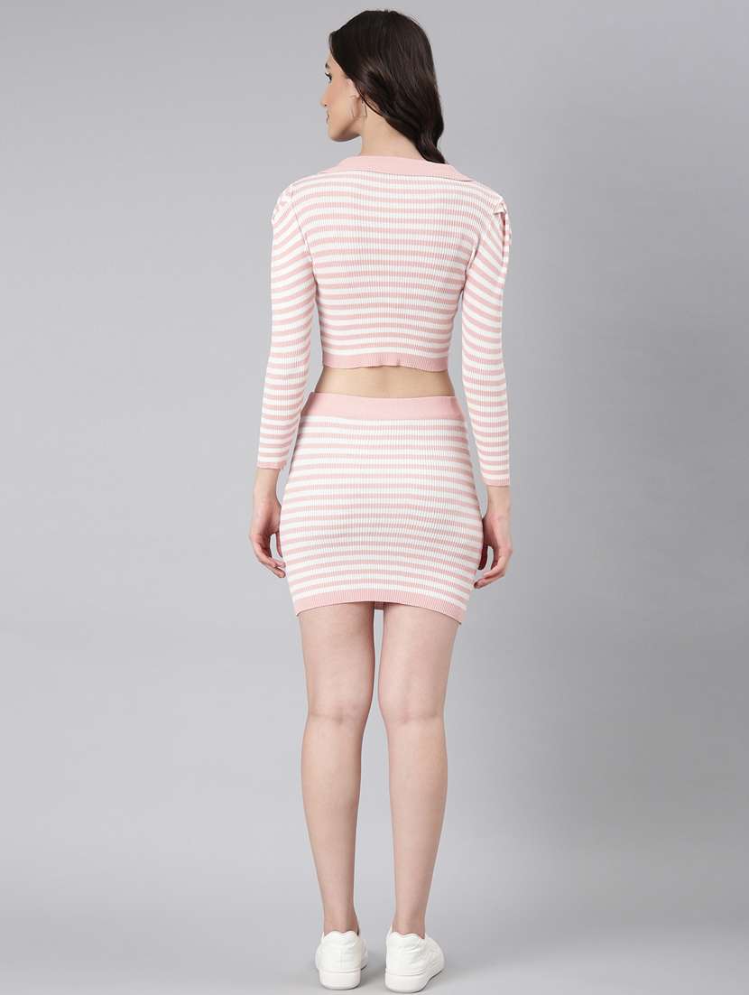 women multi color striped co-ord set - 20384539 -  Standard Image - 2