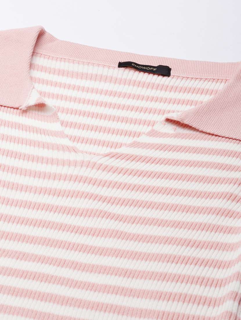 women multi color striped co-ord set - 20384539 -  Standard Image - 7