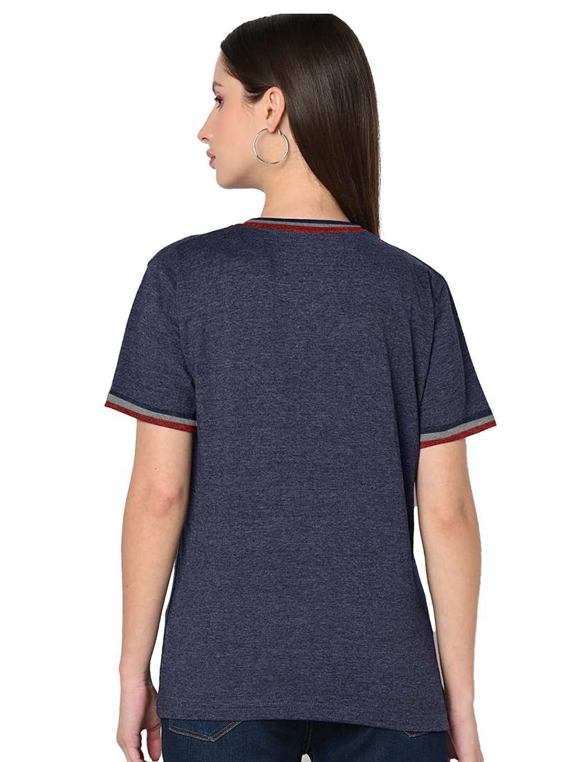 blue melange regular t-shirt - 20385055 -  Standard Image - 2