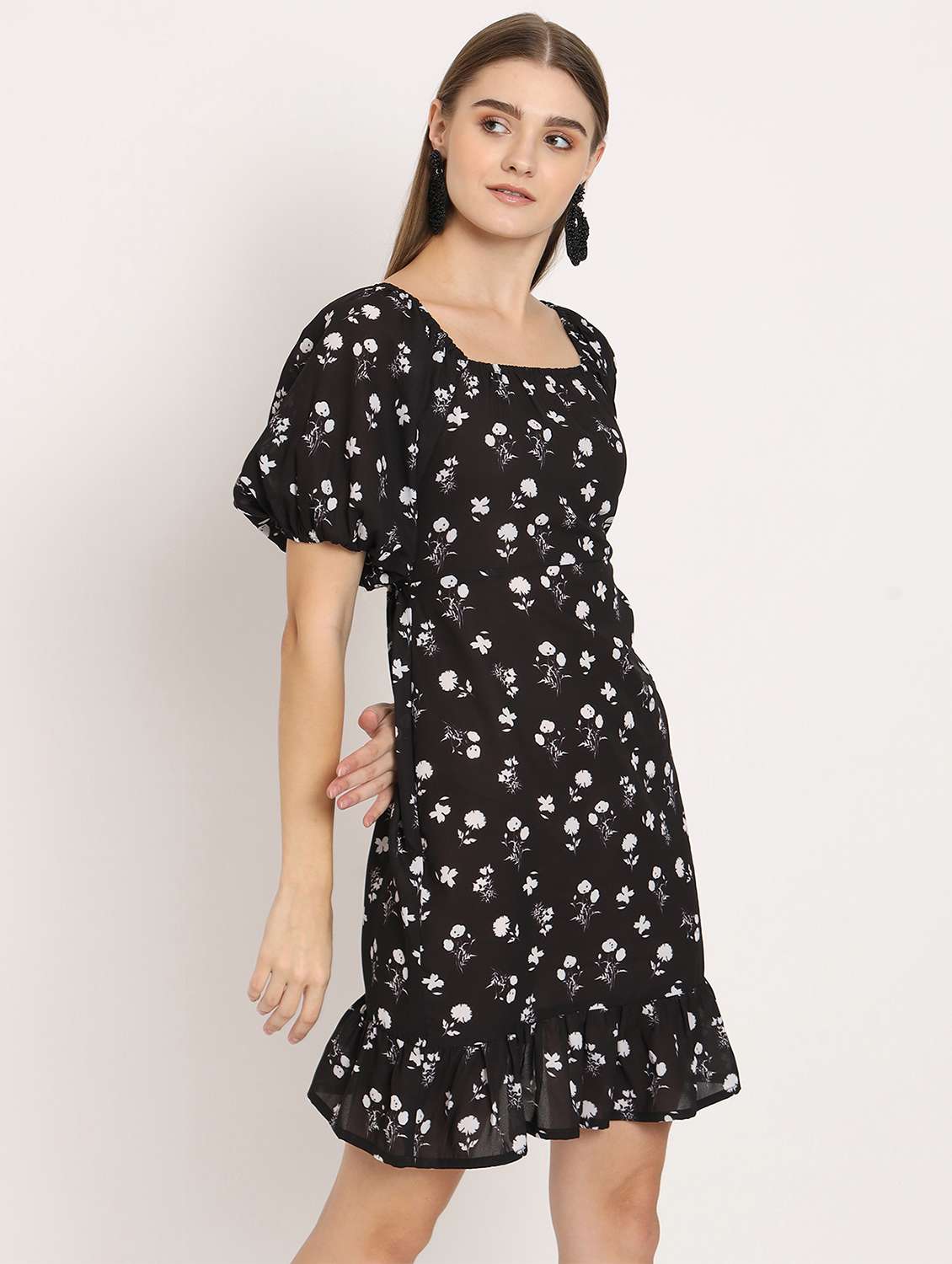 black floral sheath dress - 20386209 -  Standard Image - 2