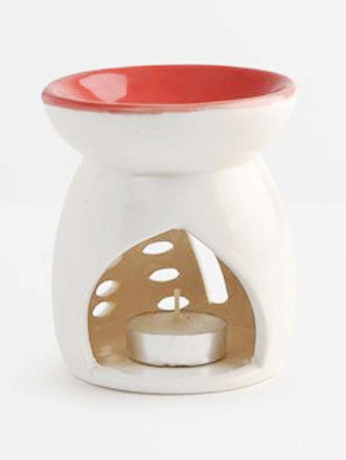 peepalcomm ceramic aroma diffuser with aroma oil & 2 t-light candles - 20386366 -  Standard Image - 0