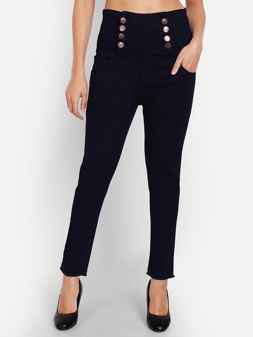 women's plain slim fit jeans - 20386478 - Standard Image - 0