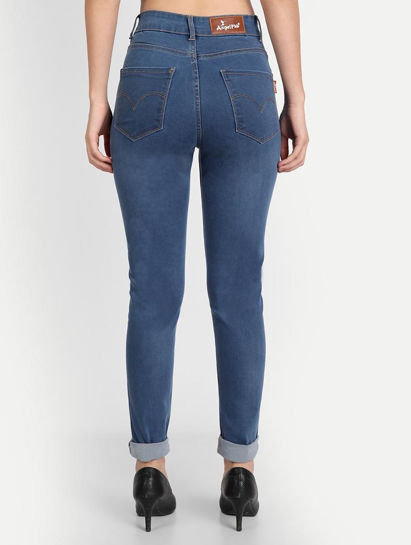 women's plain skinny fit jeans - 20386494 - Standard Image - 2