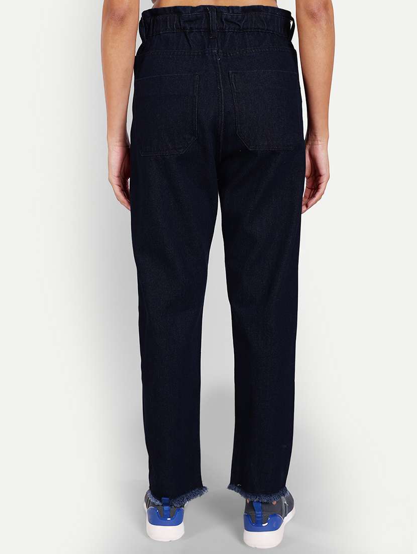 women's plain boyfriend fit jeans - 20386527 - Standard Image - 2