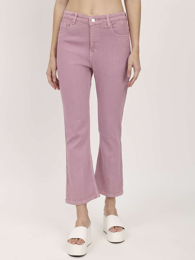 women's plain bootcut jeans