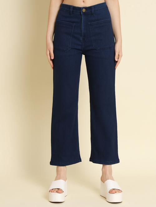 women's plain straight fit jeans - 20386556 - Standard Image - 0
