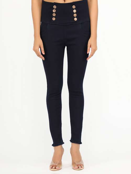 women's plain slim fit jeans - 20386562 - Standard Image - 0