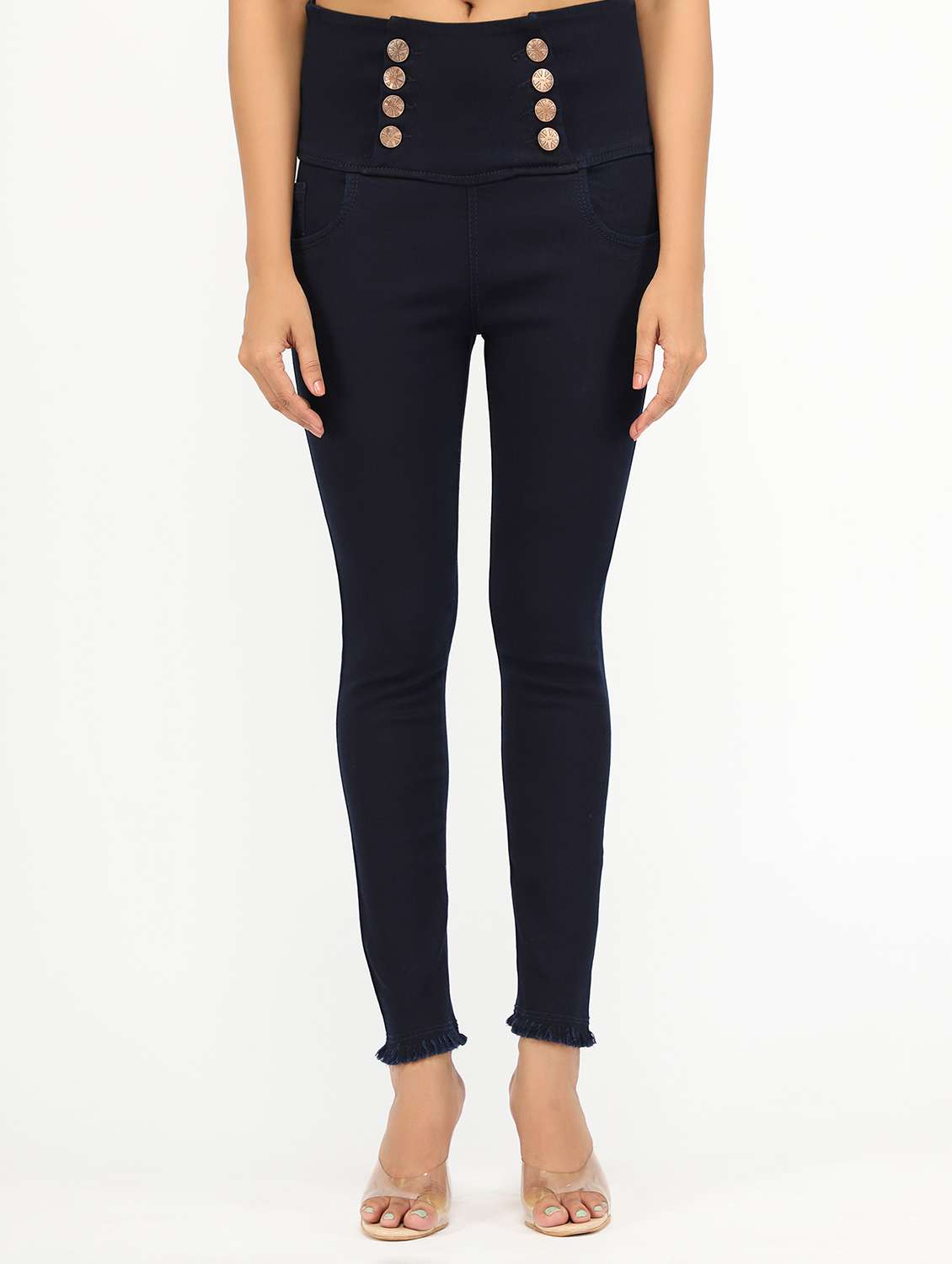 women's plain slim fit jeans - 20386562 - Zoom Image - 0