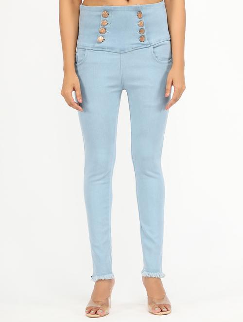 women's plain slim fit jeans - 20386563 -  Standard Image - 0