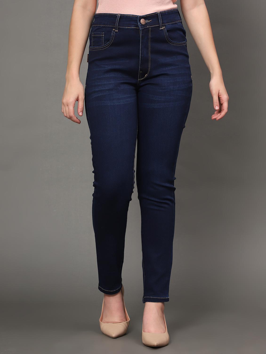 women's plain slim fit jeans