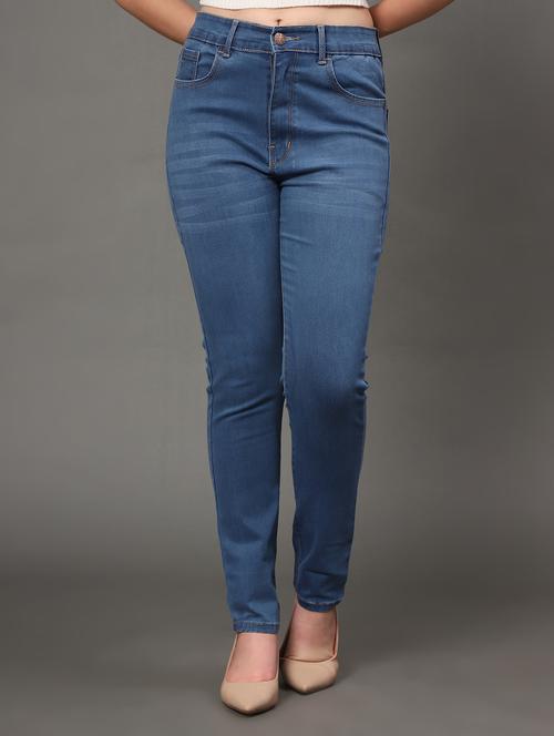 women's plain slim fit jeans - 20386578 - Standard Image - 0