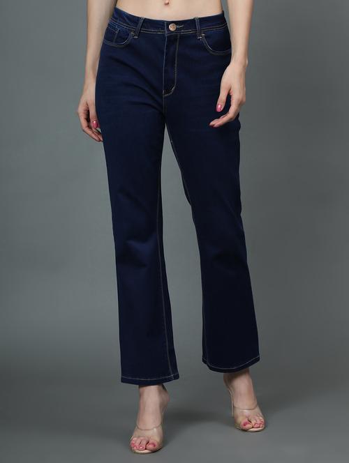 women's plain bootcut fit jeans - 20386580 -  Standard Image - 0