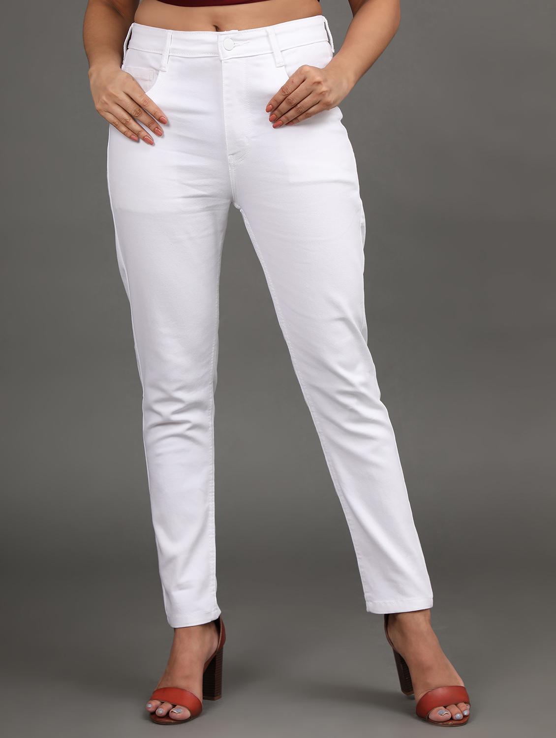 women's plain slim fit jeans - 20386600 -  Zoom Image - 0