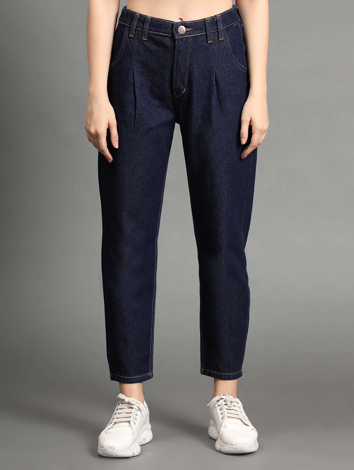 women's plain mom fit jeans