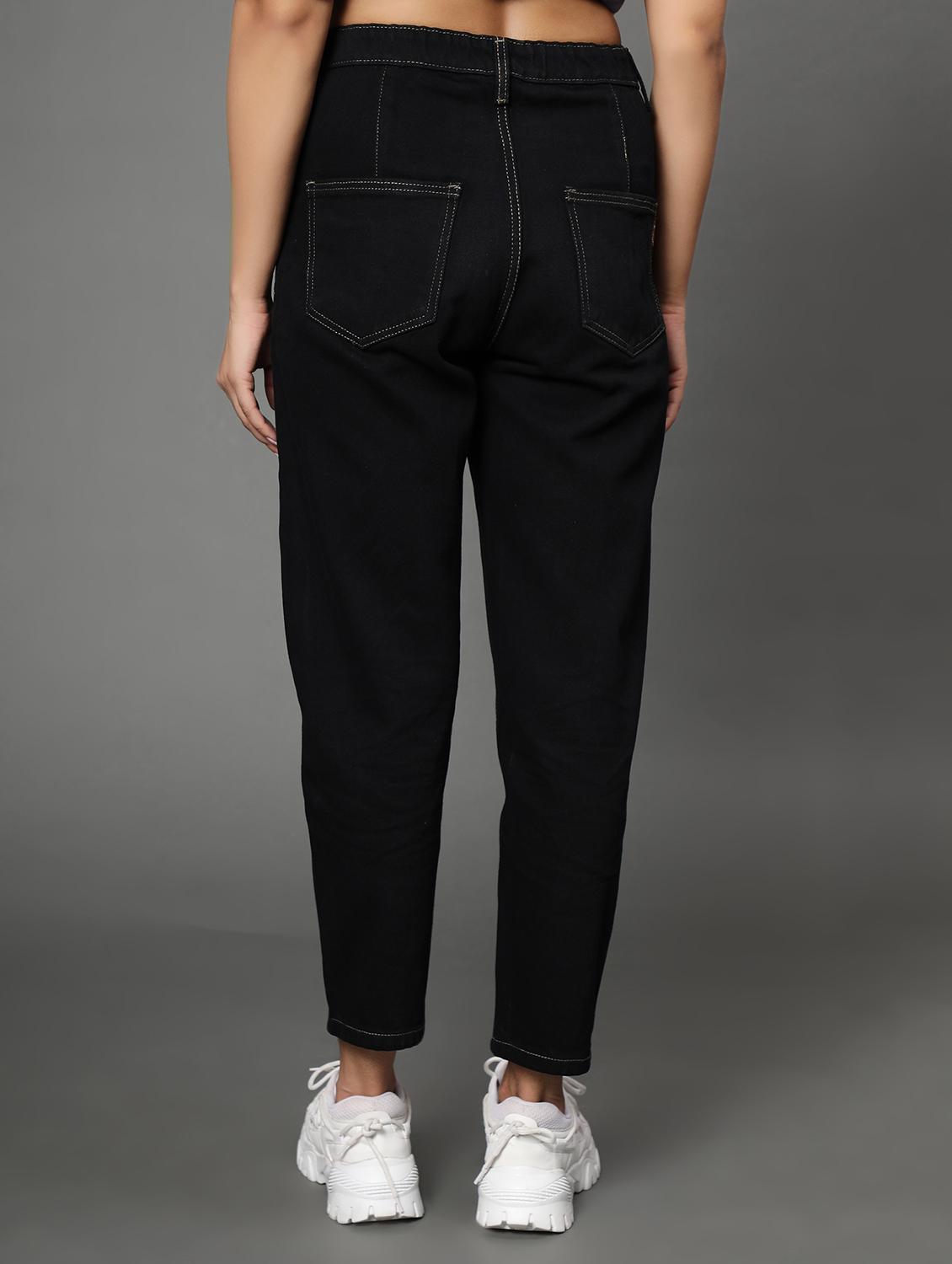 women's plain mom fit jeans - 20386608 - Standard Image - 2