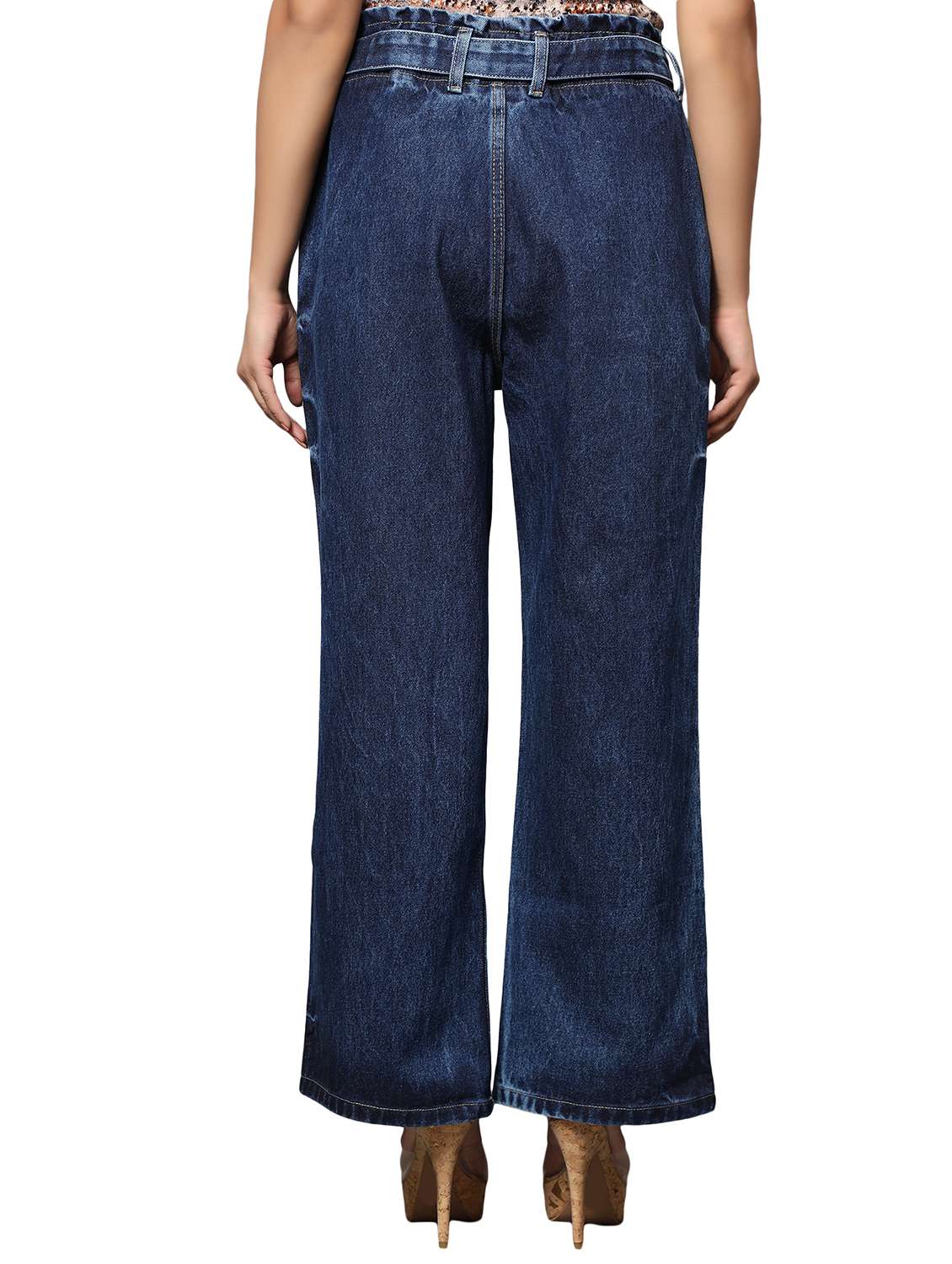 women's distress wide leg jeans - 20386673 -  Standard Image - 2