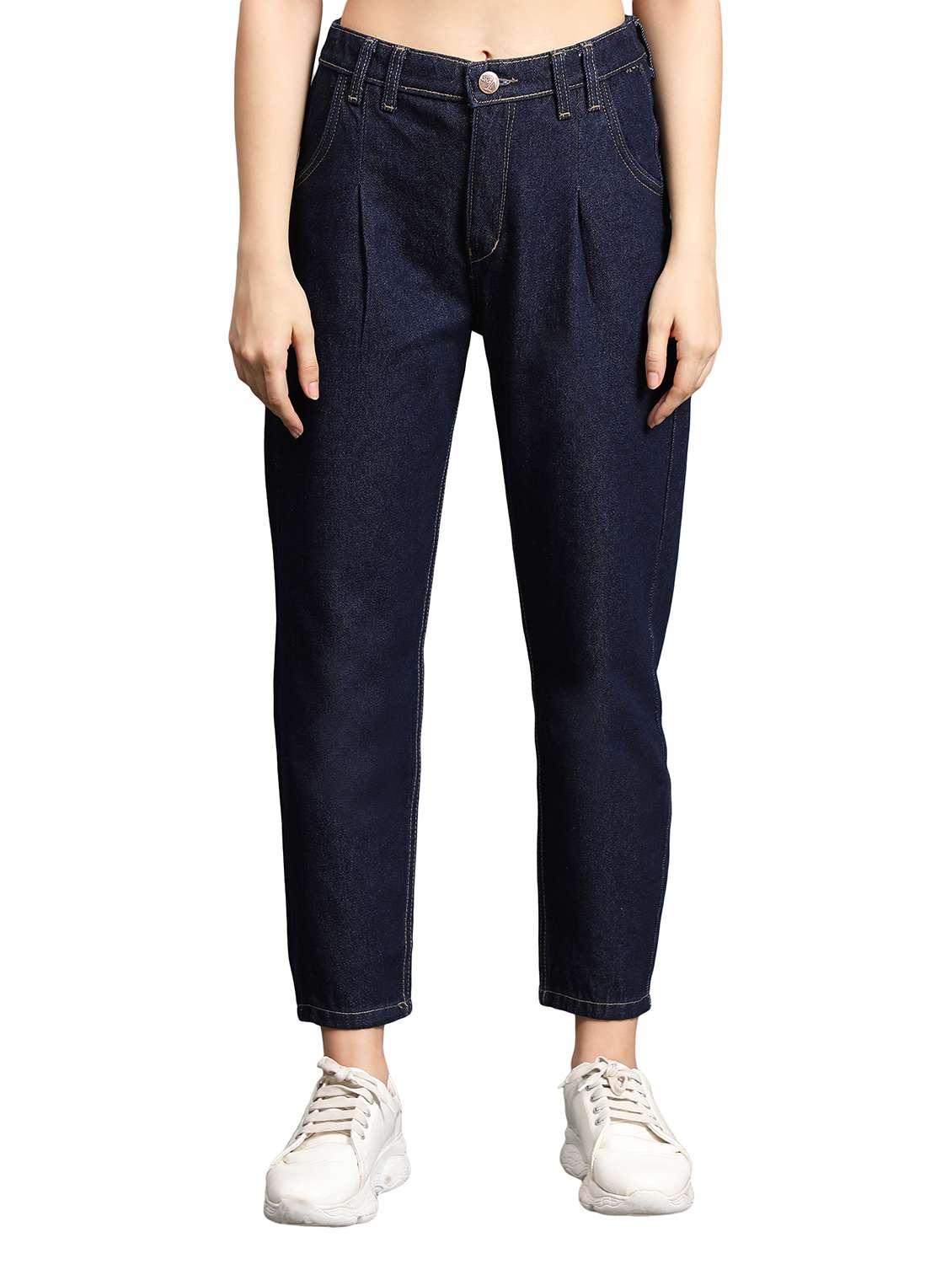 women's plain mom fit jeans