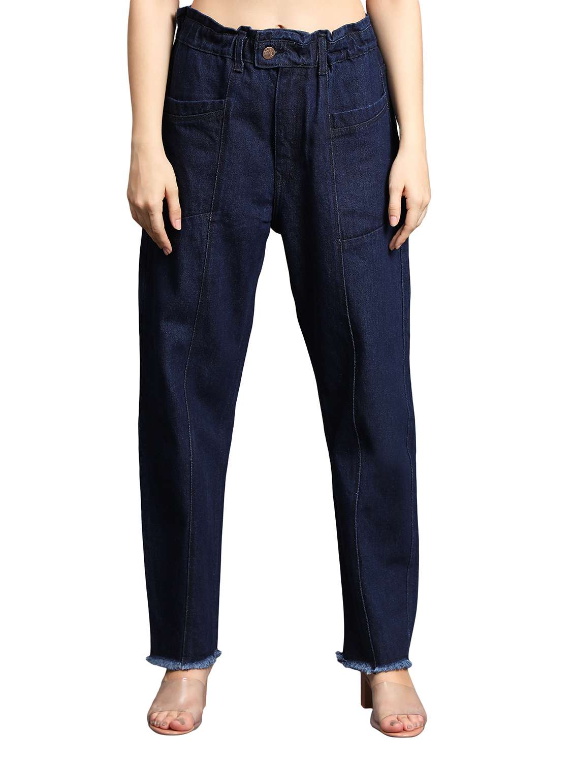 women's plain boyfriend fit jeans